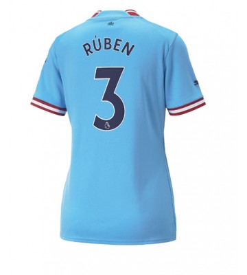 Manchester City Ruben Dias #3 Hjemmedrakt Kvinner 2022-23 Kortermet
